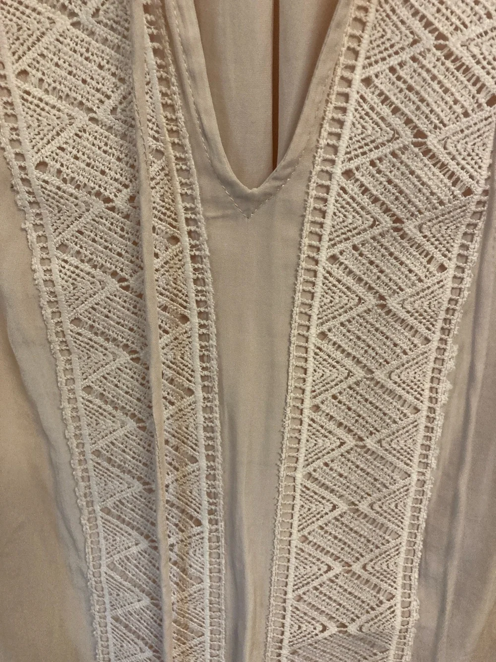 Ramy Brook Blush Crochet-Inset Peasant Tunic - Picture 4 of 11